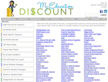 Tablet Screenshot of myteacherdiscount.com